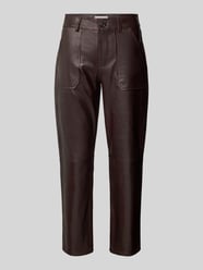 Tapered Fit Hose in Leder-Optik Modell 'KELLY' von Bash Braun - 31