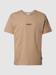 T-Shirt mit Label-Print von CARLO COLUCCI Beige - 31