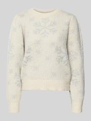 Regular fit kersttrui met all-over motief, model 'NEWSNOWFROST' van Vero Moda - 15