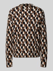 Oversized Strickpullover mit geripptem Stehkragen von Christian Berg Woman - 21