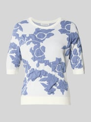 Strickpullover im Allover-Look mit 1/2-Arm von Christian Berg Woman - 18