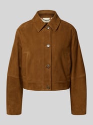 Regular Fit Lederjacke mit Umlegekragen von BOSS Orange - 17