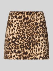 Minirok in allover-look met zijrits van MICHAEL Michael Kors - 6