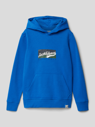 Hoodie mit Label-Print von Jack & Jones Blau / Türkis - 20
