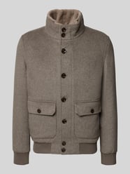 Regular fit jack van scheerwolmix van GimoS Beige - 24