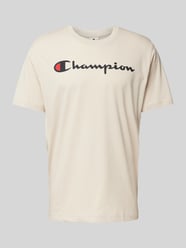 T-Shirt mit Label-Print von CHAMPION Beige - 23