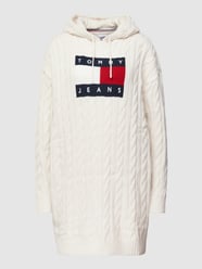 Gebreide jurk met labeldetail van Tommy Jeans Wit - 31