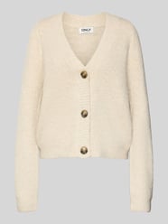 Kurtka z dzianiny o luźnym kroju z dekoltem w serek model ‘ZOEY’ od Only - 33