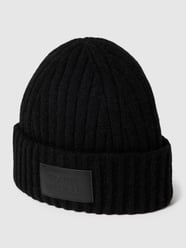 Czapka beanie z naszywką z logo model ‘TOMMY MODERN’ od Tommy Hilfiger Czarny - 14
