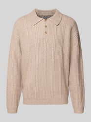 Swobodny krój sweter z dzianiny z elastycznej mieszanki wełny od JACK & JONES - 46