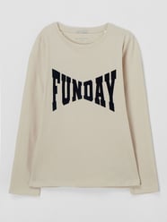 Longsleeve mit Print von Tom Tailor Beige - 47