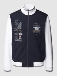 Bluza rozpinana z bocznymi, wpuszczanymi kieszeniami model ‘FELPA’ od Aeronautica Militare Niebieski - 13