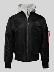 Bomberjacke mit Stehkragen von Alpha Industries Schwarz - 17