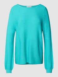 Strickpullover mit U-Boot-Ausschnitt von Christian Berg Woman Türkis - 23