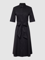 Hemdblusenkleid mit Taillengürtel Modell 'FINNBARR' von Lauren Ralph Lauren Schwarz - 1