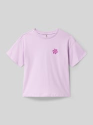 t-shirt o kroju regular fit z czystej bawełny model 'SUN-VERAS' od ONLY - 30