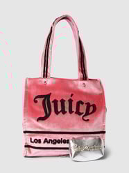 Torba shopper z detalem z logo model ‘Iris’ od Juicy Couture Fuksjowy - 46