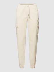 High Waist Cargohose mit Tunnelzug von URBAN CLASSICS Beige - 32