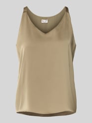Vossmi Satijnen Tanktop Voor Dames | V-Hals, Mouwloos | Zacht En Elegant Voor Elk Seizoen