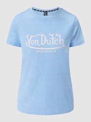 T-shirt met logoprint, model 'Alexis' van Von Dutch Blauw - 25