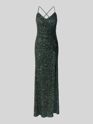 Abendkleid mit Pailletten und rückseitiger Schnürung von VM by Vera Mont - 2
