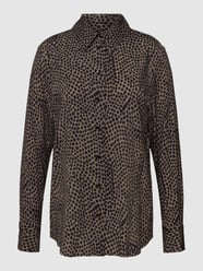 Overhemdblouse met all-over motief van Seidensticker Beige - 45