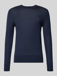 Slim Fit Strickpullover aus reiner Wolle mit Label-Stitching von AllSaints - 46