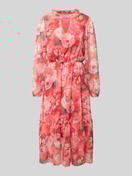 Midikleid mit V-Ausschnitt Modell 'Be44aa' von ZABAIONE - 13