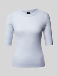 Wollpullover in Strick-Optik von BOSS Blau - 12