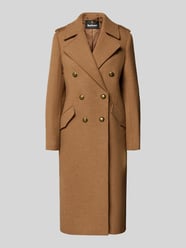 lange wollen jas met dubbele knoopsluiting van Barbour - 43