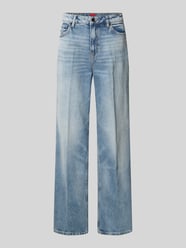 Jeansy z szerokimi nogawkami z mieszanki bawełny model '937_14' od HUGO - 40