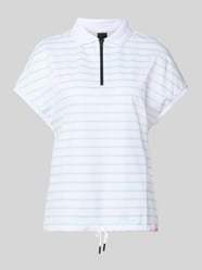 koszulka polo o kroju regular fit z zamkiem błyskawicznym od FIRE + ICE - 4