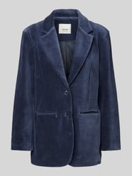 Blazer aus Cord mit Knopfverschluss Modell 'TAMARY' von ICHI Blau - 20