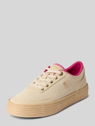 Low Top Sneaker aus Baumwolle von Tommy Hilfiger Beige - 31