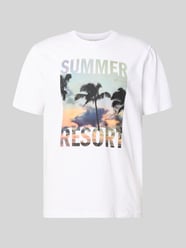 krój regular fit t-shirt z czystej bawełny model 'MAGDY LIFE' od ONLY & SONS - 2