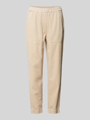 Tapered Fit Cordhose mit elastischem Bund Modell 'Myha' von OPUS Beige - 14