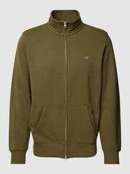 Sweatjacke mit Känguru-Tasche von Gant Grün - 8