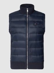 Daunenweste mit Label-Stitching von Tommy Hilfiger Blau - 35