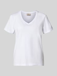 Regular Fit T-Shirt mit V-Ausschnitt Modell 'Dala' von MOS MOSH - 18