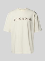 Oversized T-Shirt mit Label-Stitching Modell 'Zenor' von Pegador - 38