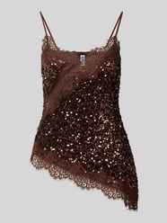 Regular Fit Blusentop mit Paillettenbesatz von PIECES - 17