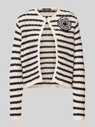 Cardigan mit floraler Applikation von Oui - 28