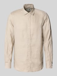 Regular Fit Leinenhemd mit Kentkragen von Scotch & Soda Beige - 23