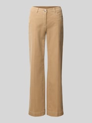 Regular Fit Cordhose mit elastischem Bund Modell 'Jenny Wide' von TONI Beige - 7