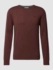 Strickpullover mit Label-Stitching Modell 'BASIC' von s.Oliver RED LABEL Rot - 40