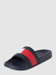 Slides mit Label-Print von Tommy Hilfiger Blau - 19