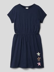 Kleid mit Motiv-Prints und Cut Outs von s.Oliver RED LABEL Blau - 28