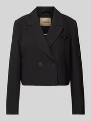 Cropped Blazer mit Reverskragen von Smith and Soul Schwarz - 4