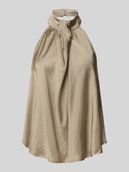 Blusentop mit Neckholder Modell 'Zuzela' von mbyM Beige - 16