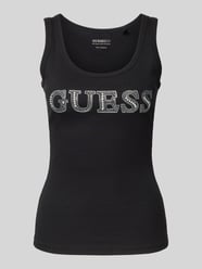 Tanktop mit Logo und Ziersteinbesatz von Guess - 45